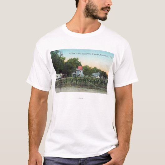 Oak Grove Villa SceneEl Verano, CA T-shirt (Voorkant)