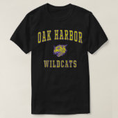 Oak Harbor High School Wildcats  T-shirt (Design voorkant)