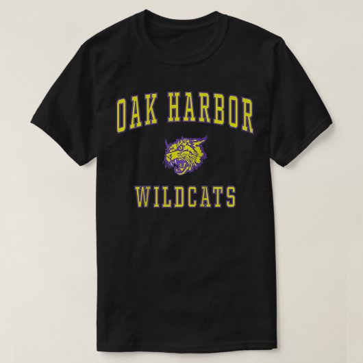 Oak Harbor High School Wildcats T-shirt (Design voorkant)