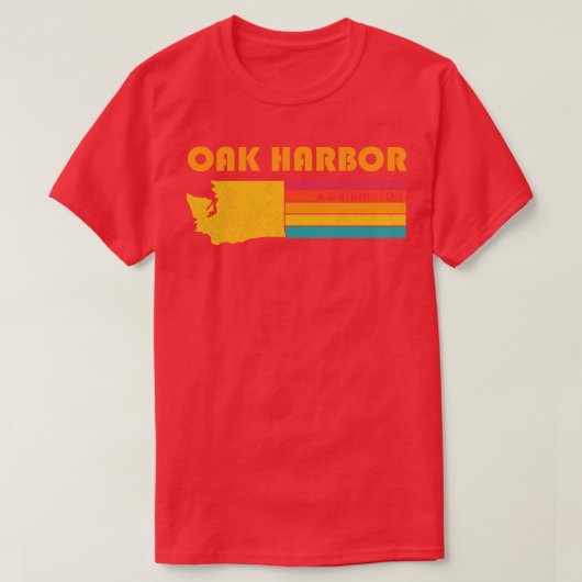 Oak Harbour Washington  Verdrietig Souvenir T-shirt (Design voorkant)