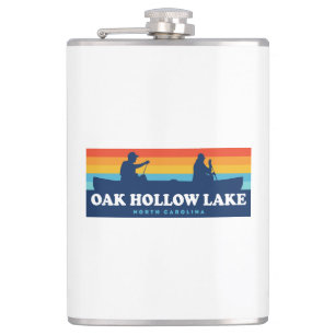 Oak Hollow Lake North Carolina Canoe Heupfles