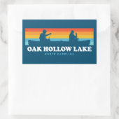 Oak Hollow Lake North Carolina Canoe Rechthoekige Sticker (Tas)