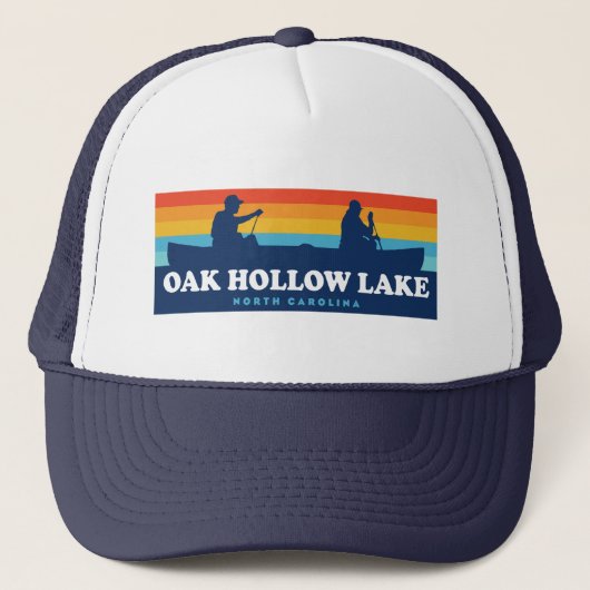 Oak Hollow Lake North Carolina Canoe Trucker Pet (Voorkant)