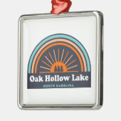 Oak Hollow Lake North Carolina Rainbow Metalen Ornament (Links)