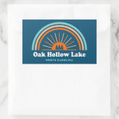 Oak Hollow Lake North Carolina Rainbow Rechthoekige Sticker (Tas)