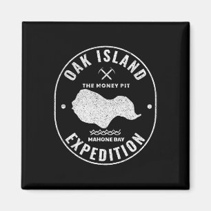 Oak Island Expeditie Treasure Hunt Retro Mysterie Magneet