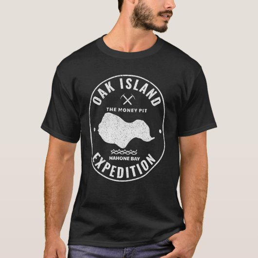 Oak Island Expedition Treasure Hunting Retro Myste T-shirt (Voorkant)