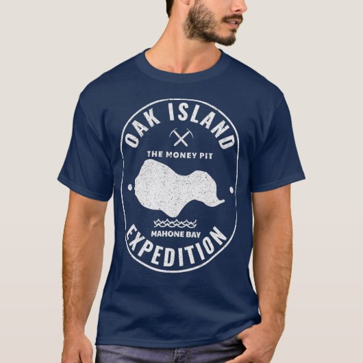 Oak Island Expedition Treasure Hunting Retro T-shirt (Voorkant)