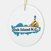 Oak Island Keramisch Ornament (Links)