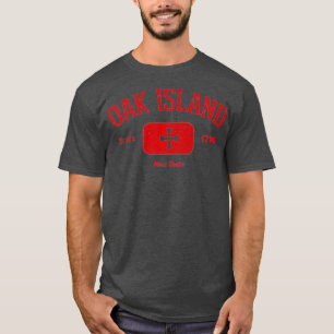 Oak Island Knight Templar Cross Design Gift T-shirt