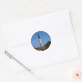 Oak Island Lighthouse, North Carolina Ronde Sticker (Envelop)