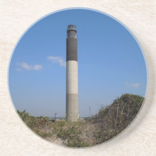 Oak Island Lighthouse, North Carolina Zandsteen Onderzetter