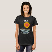 Oak Island NC Summertime Vacationing Squiggly Wave T-shirt (Voorkant volledig)
