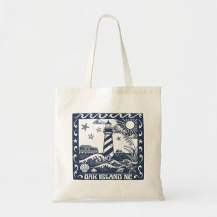 Oak Island NC Vuurtoren Kust Noord-Carolina Tote Bag