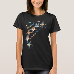 Oak Island North Carolina Kleurrijke Stropdas-Dye T-shirt