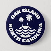 Oak Island, North Carolina Ronde Button 7,6 Cm (Voorkant)