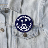 Oak Island, North Carolina Ronde Button 7,6 Cm (In situ)