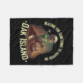 Oak Island Schat Jacht Skelet Oak Island Mijn Fleece Deken (Voorkant (Horizontaal))