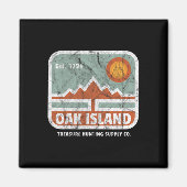 Oak Island Treasure Hunt Supply 1795 Kaart M Magneet (Voorkant)