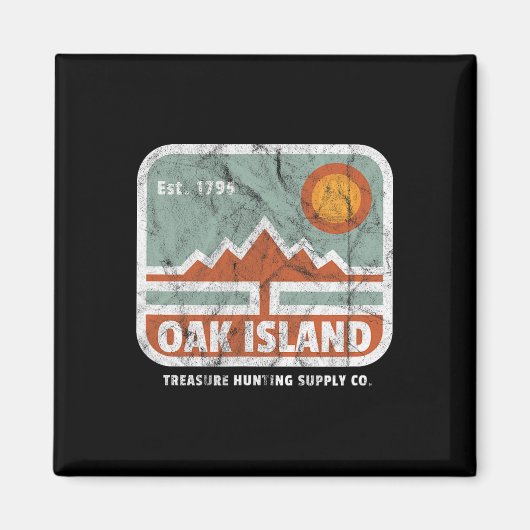 Oak Island Treasure Hunt Supply 1795 Kaart M Magneet (Voorkant)