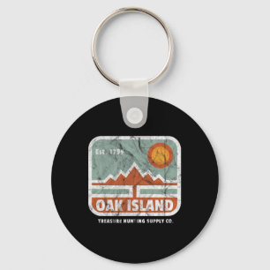 Oak Island Treasure Hunt Supply  1795 Kaart M Sleutelhanger