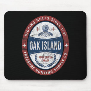 Oak Island Treasure Hunting Retro Templar Knight T Muismat