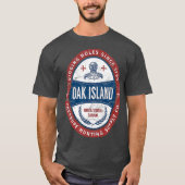 Oak Island Treasure Hunting Retro Templar Knight T-shirt (Voorkant)