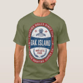 Oak Island Treasure Hunting Retro Templar Knight T-shirt (Voorkant)