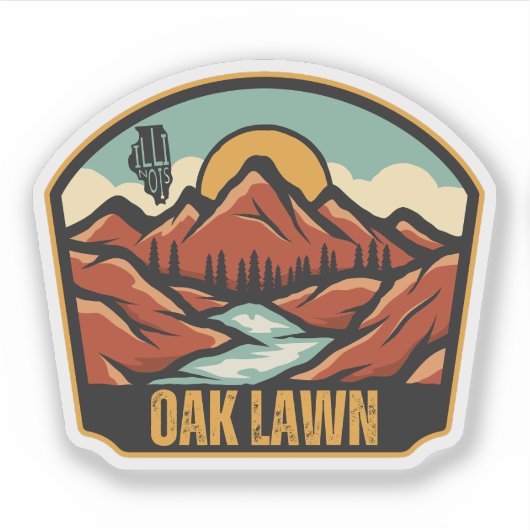 Oak Lawn, Illinois Sticker (Voorkant)