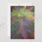 Oak Leaf Hydrangea Fall Wedding Save the Date Kaart (Achterkant)