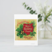 Oak Leaf Oranje LabelPorterville, CA Briefkaart (Staand voorkant)