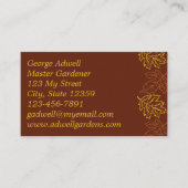 Oak Leaf Themed Visitekaartje (Voorkant)