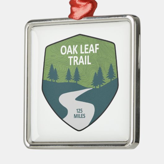 Oak Leaf Trail Metalen Ornament (Links)