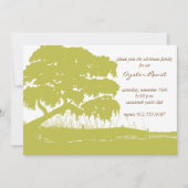 Oak met Spaans Moss door de Marsh Invite Kaart (Voorkant)