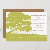 Oak met Spaans Moss door de Marsh Invite Kaart (Voorkant / Achterkant)