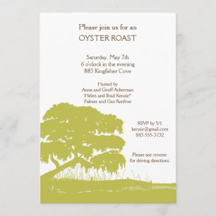 Oak met Spaanse moss door Marsh Invite Vertical Kaart