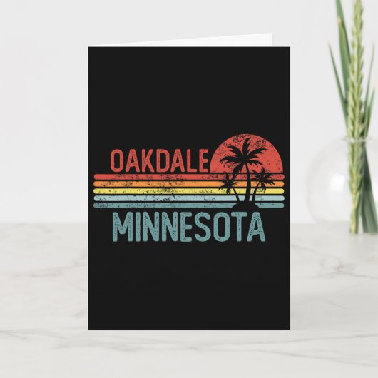Oak Park Illinois Grappig Usa Stad Trip Thuis Root Kaart (Voorkant)
