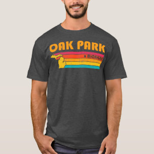 Oak Park Michigan Distress Souvenir T-shirt