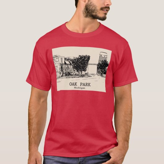 Oak Park Michigan T-shirt (Voorkant)