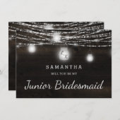 Oak Ridge Rustic be be My Junior Bridesmaid Voorst (Voorkant / Achterkant)