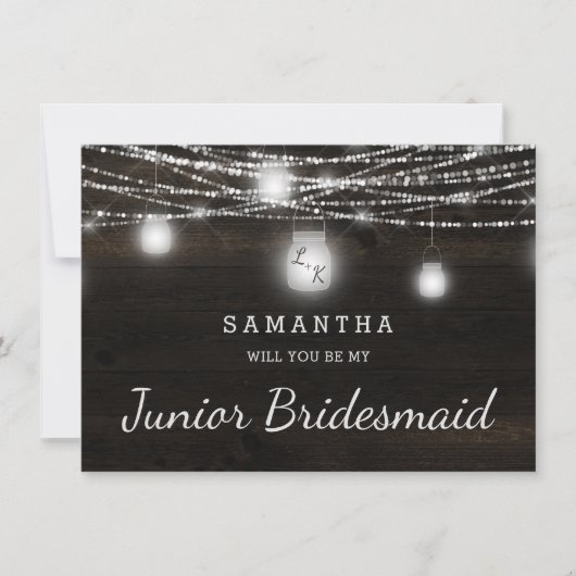 Oak Ridge Rustic be be My Junior Bridesmaid Voorst (Voorkant)