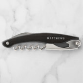 Oak Ridge Rustic Dark Brown Wood Weddenschap Monog Kurkentrekker (Achterkant)