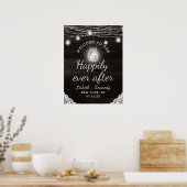 Oak Ridge Rustic, gelukkig altijd na ontvangst Poster (Keuken)