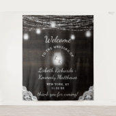 Oak Ridge Rustic Hout & Metselwerk Potten Trouw We Wandkleed (Voorkant)