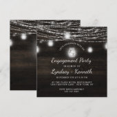 Oak Ridge Rustic Laten we verlovingsfeest vieren Kaart (Voorkant / Achterkant)