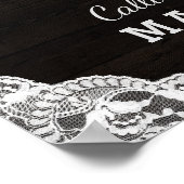 Oak Ridge Rustic Love is Sweet Treat Wedding Sign Poster (Hoek)