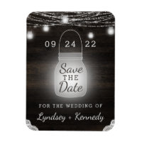 Oak Ridge Rustic Mason Jar Lights Save the Date