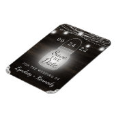 Oak Ridge Rustic Mason Jar Lights Save the Date Magneet (Linkerzijde)