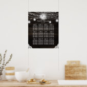 Oak Ridge Rustic Wood Wedding Table Seating Chart Poster (Keuken)