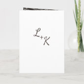 Oak Ridge Rustiek Donker Hout & Kant Huwelijkscere Programma (Achterkant)